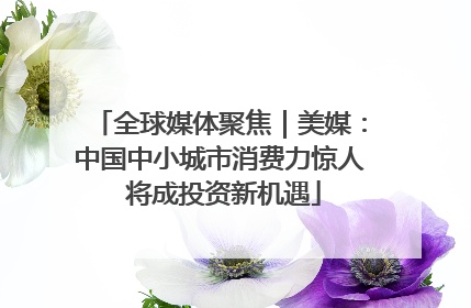 全球媒体聚焦｜美媒：中国中小城市消费力惊人 将成投资新机遇